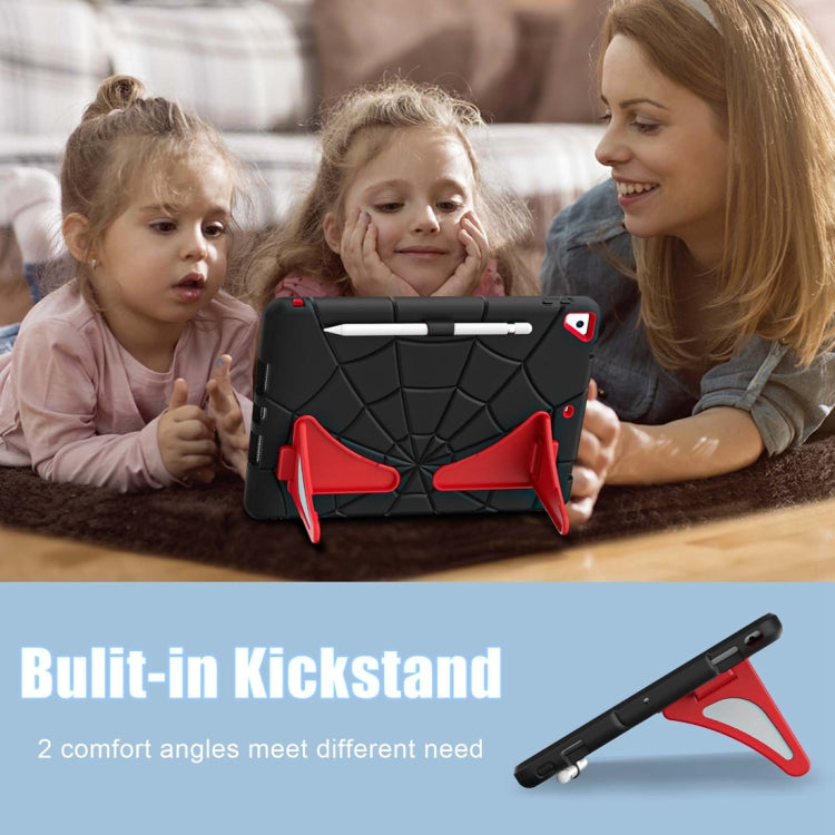 For iPad 10.2 2021 / 2020 / 2019 Silicone + PC Shockproof Protective Tablet Case (Black Red) - iPad 10.2 Cases by buy2fix | Online Shopping UK | buy2fix