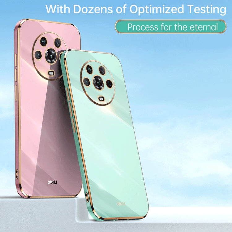 For Honor X8 5G XINLI Straight Edge 6D Electroplate TPU Phone Case(Celestial Blue) - Honor Cases by XINLI | Online Shopping UK | buy2fix