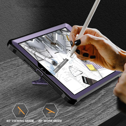 For iPad 9.7 2017/2018 Explorer PC + TPU Tablet Protective Case(Purple) - iPad 9.7 (2018) & (2017) Cases by buy2fix | Online Shopping UK | buy2fix