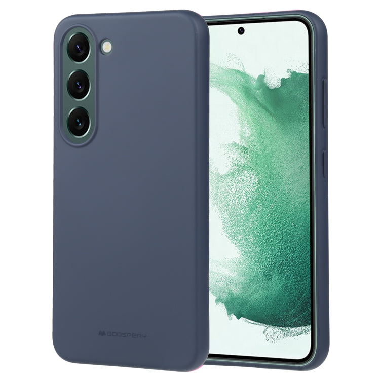 For Samsung Galaxy S23 5G GOOSPERY SOFT FEELING Liquid TPU Soft Case(Dark Blue) by GOOSPERY