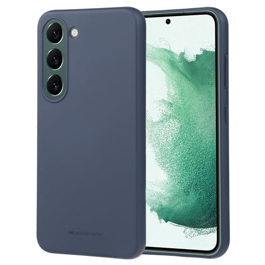 For Samsung Galaxy S23 5G GOOSPERY SOFT FEELING Liquid TPU Soft Case(Dark Blue) by GOOSPERY