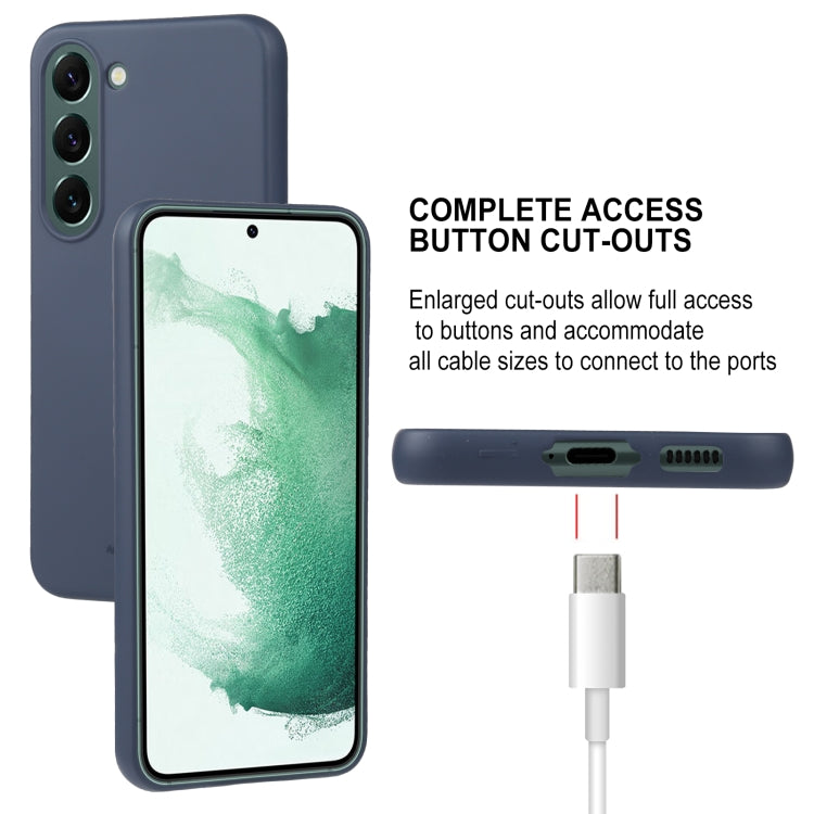 For Samsung Galaxy S23 5G GOOSPERY SOFT FEELING Liquid TPU Soft Case(Dark Blue) by GOOSPERY