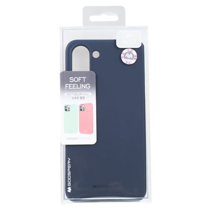 For Samsung Galaxy S23 5G GOOSPERY SOFT FEELING Liquid TPU Soft Case(Dark Blue) by GOOSPERY