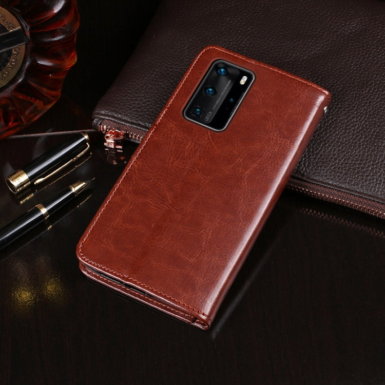 For Huawei P40 Pro+ idewei Crazy Horse Texture Horizontal Flip Leather Case with Holder & Card Slots & Wallet(Red) - Huawei Cases by idewei | Online Shopping UK | buy2fix