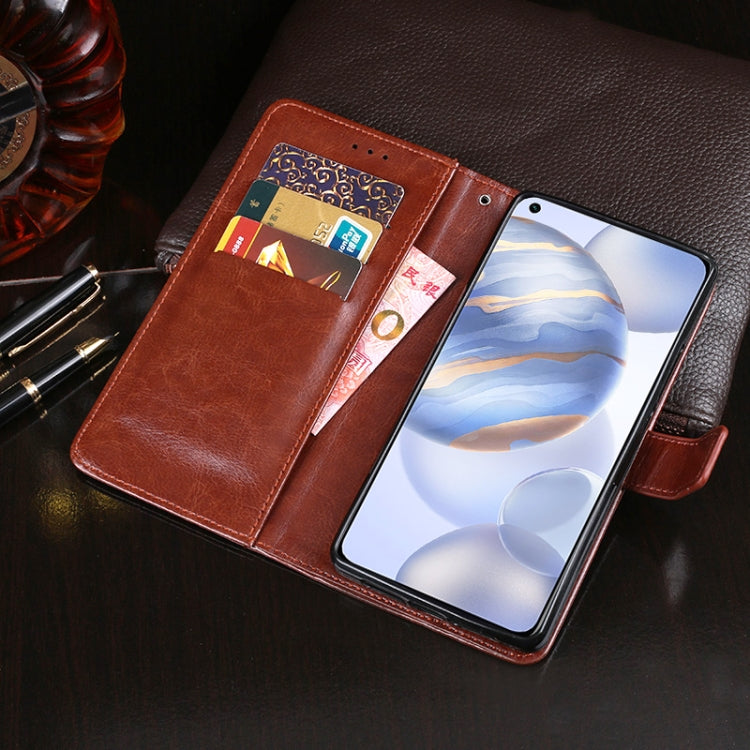 For Huawei Honor 30 idewei Crazy Horse Texture Horizontal Flip Leather Case with Holder & Card Slots & Wallet(Yellow) - Honor Cases by idewei | Online Shopping UK | buy2fix
