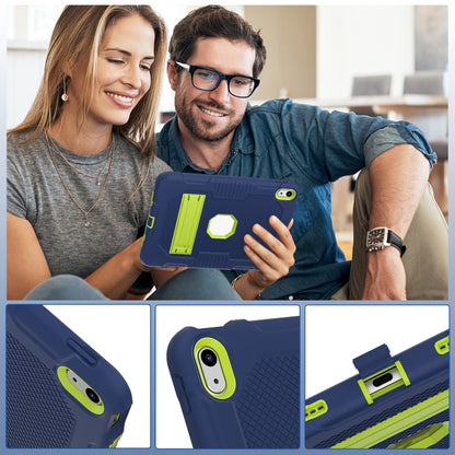 For iPad 2025 / 2022 Contrast Color Robot Silicone + PC Tablet Cas(Navy Blue+Yellow Green) - iPad 2025 / 2022 Cases by buy2fix | Online Shopping UK | buy2fix