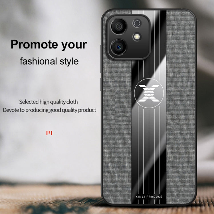 For Honor Play6T Pro XINLI Stitching Cloth Textue Shockproof TPU Phone Case(Black) - Honor Cases by XINLI | Online Shopping UK | buy2fix