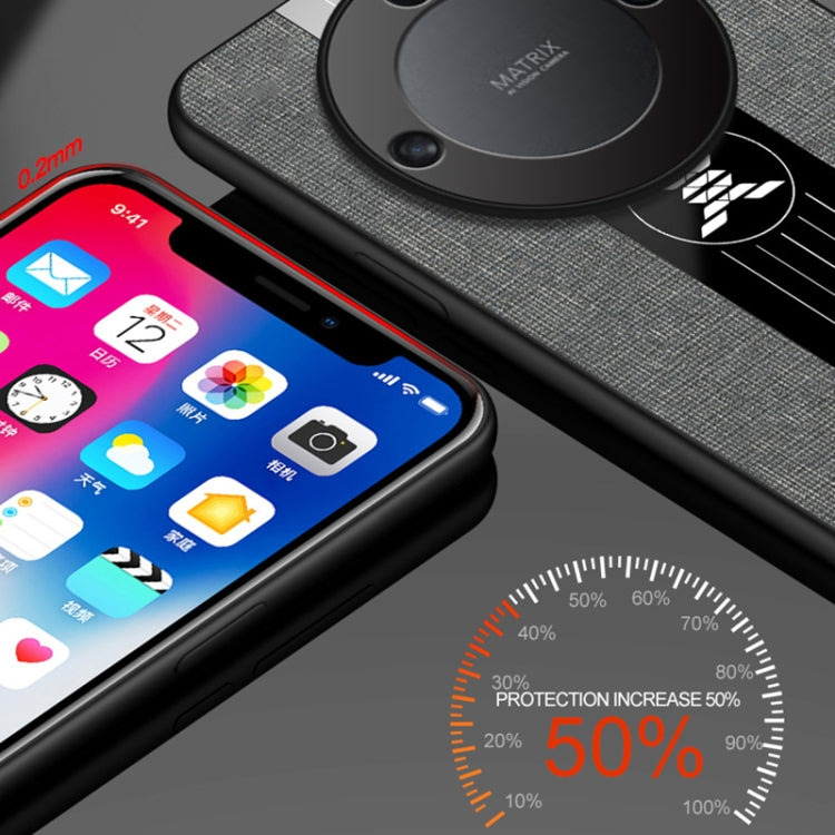 For Honor X40 XINLI Stitching Cloth Textue Shockproof TPU Phone Case(Black) - Honor Cases by XINLI | Online Shopping UK | buy2fix