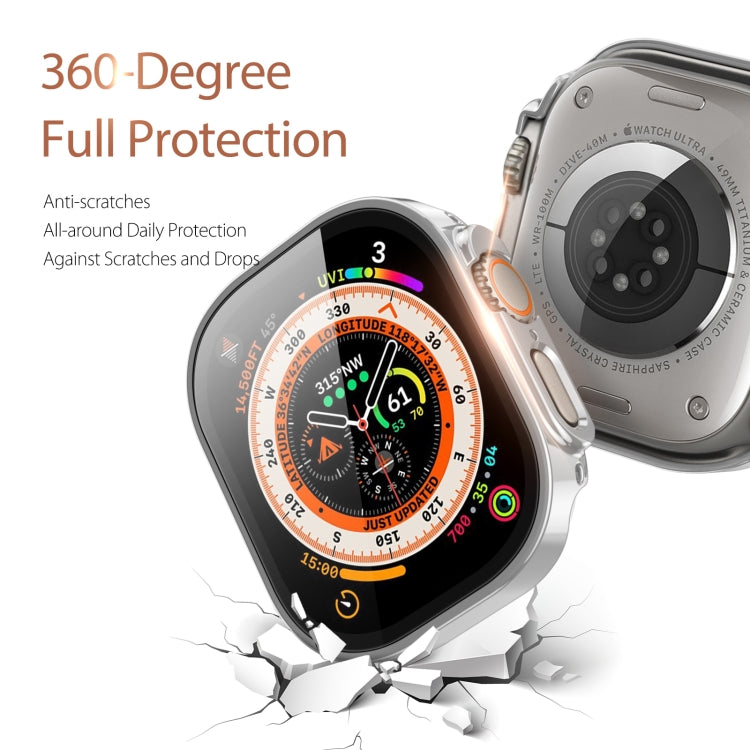 For Apple Watch Ultra 3 / 2 / 1 49mm DUX DUCIS Electroplated PC Watch Case(Silver) by DUX DUCIS