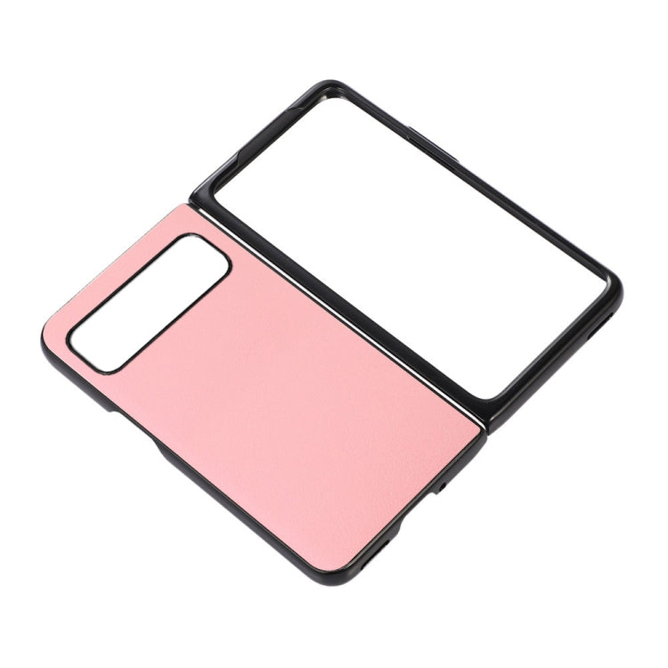 For Google Pixel Fold Two-color Litchi Texture PU Phone Case(Pink) by buy2fix