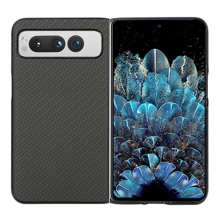 For Google Pixel Fold Carbon Fiber Texture Shockproof Phone Case(Black) by buy2fix