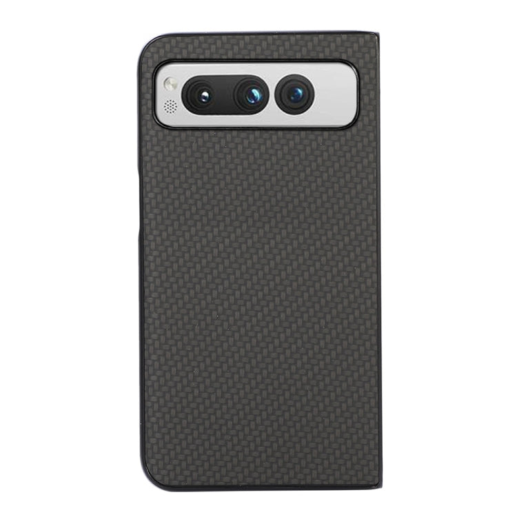 For Google Pixel Fold Carbon Fiber Texture Shockproof Phone Case(Black) by buy2fix