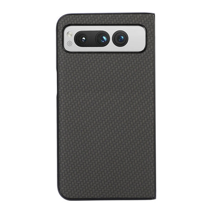 For Google Pixel Fold Carbon Fiber Texture Shockproof Phone Case(Black) by buy2fix