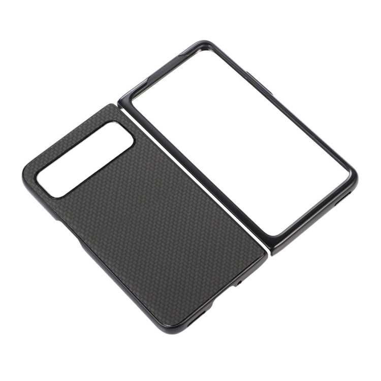 For Google Pixel Fold Carbon Fiber Texture Shockproof Phone Case(Black) by buy2fix