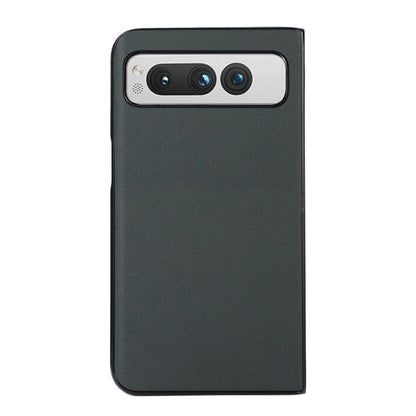 For Google Pixel Fold Lambskin Texture Genuine Leather Phone Case(Green) by buy2fix