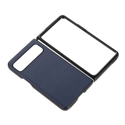 For Google Pixel Fold Lambskin Texture Genuine Leather Phone Case(Blue) by buy2fix