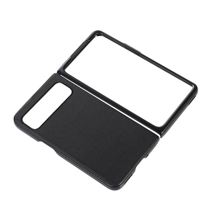 For Google Pixel Fold Lambskin Texture Genuine Leather Phone Case(Black) by buy2fix