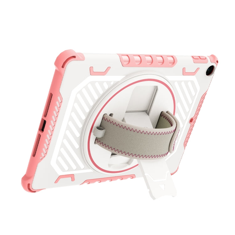 For iPad 9.7 2018/2017 Shockproof Tablet Case with Holder & Hand Strap(Pink) - iPad 9.7 (2018) & (2017) Cases by buy2fix | Online Shopping UK | buy2fix