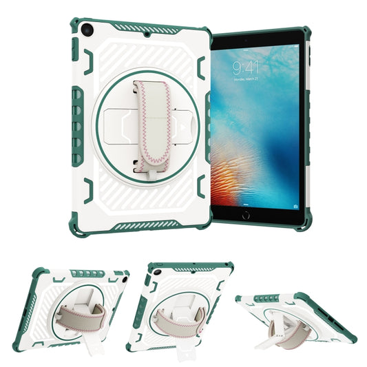 For iPad 9.7 2018/2017 Shockproof Tablet Case with Holder & Hand Strap(Green) - iPad 9.7 (2018) & (2017) Cases by buy2fix | Online Shopping UK | buy2fix