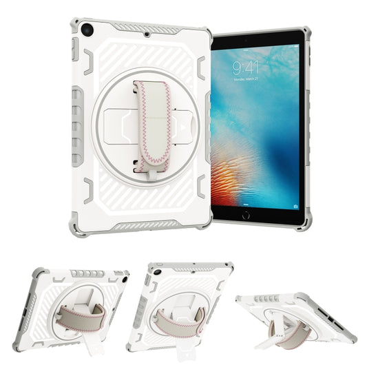 For iPad 9.7 2018/2017 Shockproof Tablet Case with Holder & Hand Strap(Grey) - iPad 9.7 (2018) & (2017) Cases by buy2fix | Online Shopping UK | buy2fix