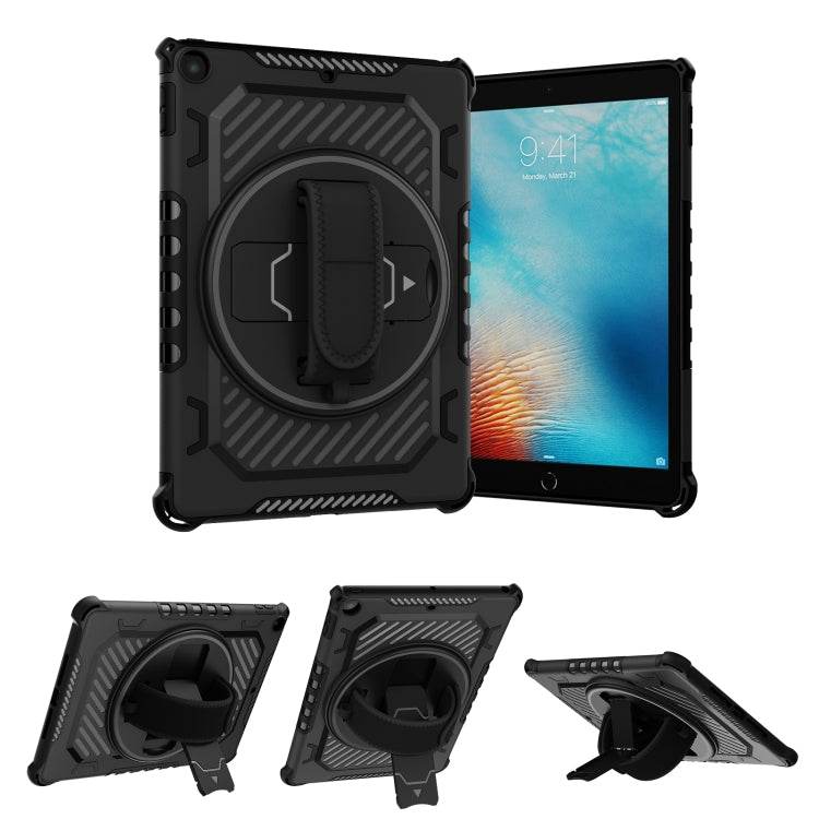 For iPad 9.7 2018/2017 Shockproof Tablet Case with Holder & Hand Strap(Black) - iPad 9.7 (2018) & (2017) Cases by buy2fix | Online Shopping UK | buy2fix