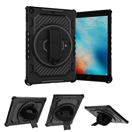 For iPad 9.7 2018/2017 Shockproof Tablet Case with Holder & Hand Strap(Black) - iPad 9.7 (2018) & (2017) Cases by buy2fix | Online Shopping UK | buy2fix