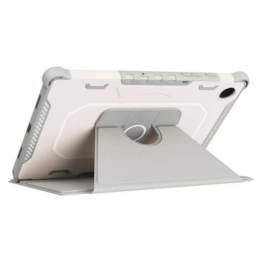For Samsung Galaxy Tab A8 10.5 2021 360 Degree Rotating Armored Smart Tablet Leather Case(Grey) - Other Galaxy Tab PC by buy2fix | Online Shopping UK | buy2fix