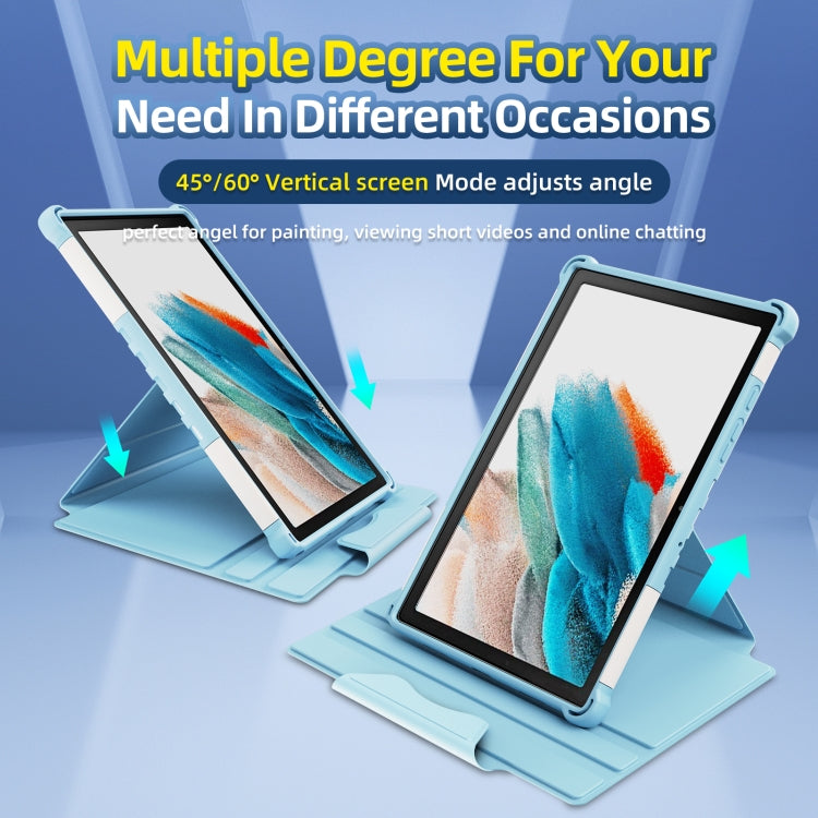 For Samsung Galaxy Tab A8 10.5 2021 360 Degree Rotating Armored Smart Tablet Leather Case(Blue) - Other Galaxy Tab PC by buy2fix | Online Shopping UK | buy2fix
