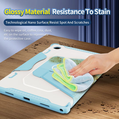 For Samsung Galaxy Tab A8 10.5 2021 360 Degree Rotating Armored Smart Tablet Leather Case(Blue) - Other Galaxy Tab PC by buy2fix | Online Shopping UK | buy2fix