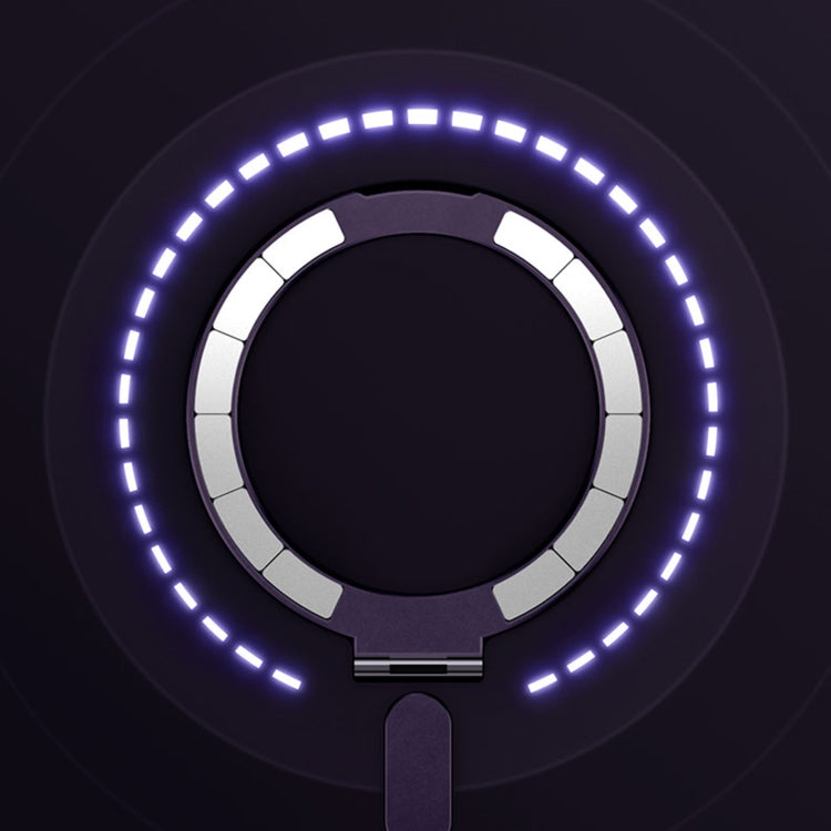 For iPhone 14 Skin Feel MagSafe Shockproof Protective Phone Case with Holder(White) by buy2fix