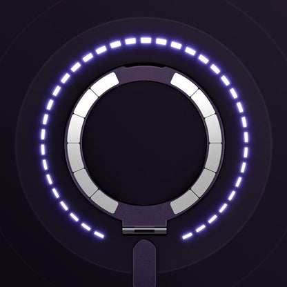 For iPhone 14 Skin Feel MagSafe Shockproof Protective Phone Case with Holder(White) by buy2fix