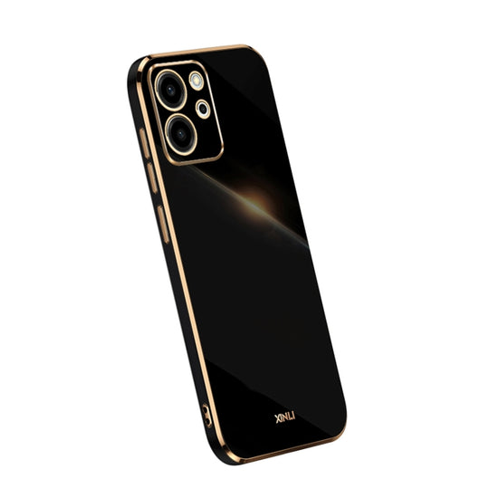 For Honor 80 SE 5G XINLI Straight Edge 6D Electroplate TPU Phone Case(Black)