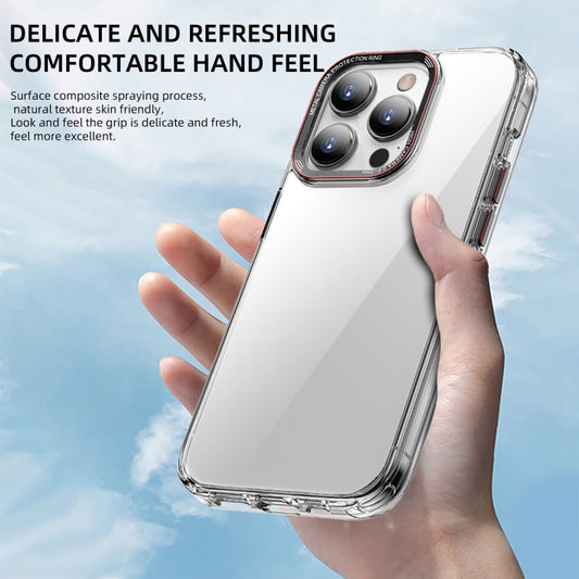 For iPhone 14 Pro Max iPAKY MG Series Transparent PC Phone Case(Transparent Black) - iPhone 14 Pro Max Cases by iPAKY | Online Shopping UK | buy2fix