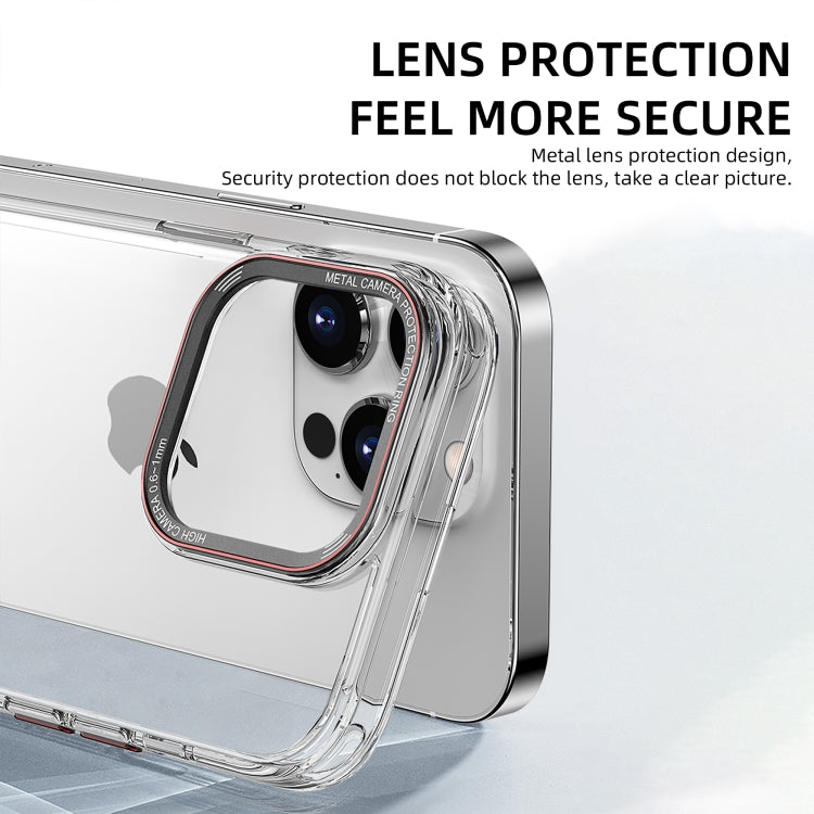 For iPhone 14 Pro iPAKY MG Series Transparent PC Phone Case(Transparent Black) - iPhone 14 Pro Cases by iPAKY | Online Shopping UK | buy2fix