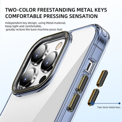 For iPhone 14 Plus iPAKY MG Series Transparent PC Phone Case(Transparent Black) - iPhone 14 Plus Cases by iPAKY | Online Shopping UK | buy2fix