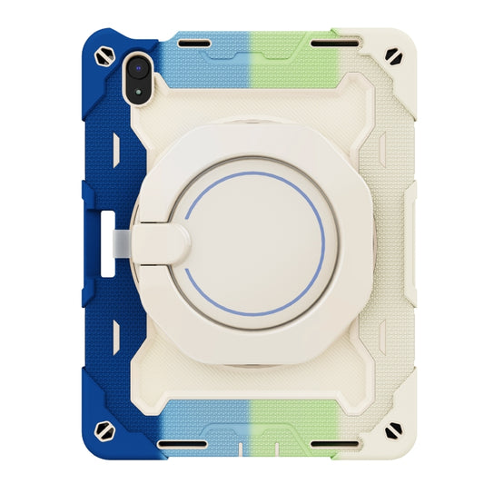 For iPad 2025 / 2022 Armor Contrast Color Silicone + PC Tablet Case(Colorful Blue) - iPad 2025 / 2022 Cases by buy2fix | Online Shopping UK | buy2fix