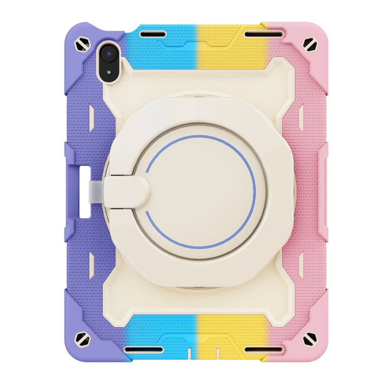 For iPad 2025 / 2022 Armor Contrast Color Silicone + PC Tablet Case(Colorful Pink) - iPad 2025 / 2022 Cases by buy2fix | Online Shopping UK | buy2fix