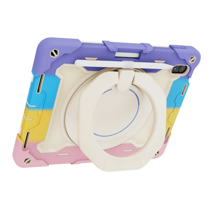 For iPad 2025 / 2022 Armor Contrast Color Silicone + PC Tablet Case(Colorful Pink) - iPad 2025 / 2022 Cases by buy2fix | Online Shopping UK | buy2fix