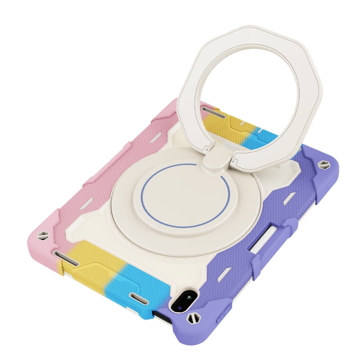 For iPad 2025 / 2022 Armor Contrast Color Silicone + PC Tablet Case(Colorful Pink) - iPad 2025 / 2022 Cases by buy2fix | Online Shopping UK | buy2fix