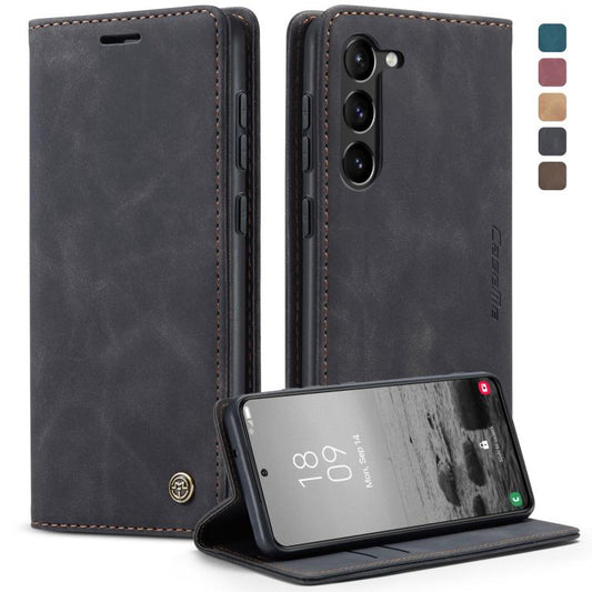 For Samsung Galaxy S23 5G CaseMe 013 Multifunctional Horizontal Flip Leather Phone Case(Black) - Galaxy S23 5G Cases by CaseMe | Online Shopping UK | buy2fix