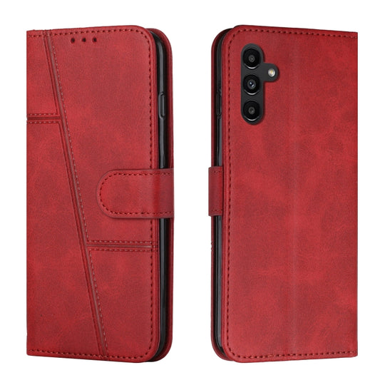 For Samsung Galaxy A54 5G Stitching Calf Texture Buckle Leather Phone Case(Red)