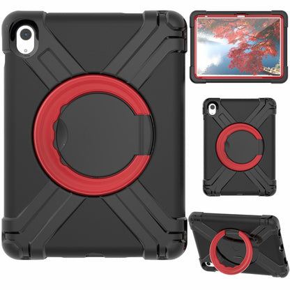 For iPad 2025 / 2022 EVA + PC Tablet Protective Case with 360 Rotating Bracket(Black+Red) - iPad 2025 / 2022 Cases by buy2fix | Online Shopping UK | buy2fix