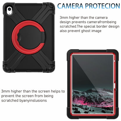 For iPad 2025 / 2022 EVA + PC Tablet Protective Case with 360 Rotating Bracket(Black+Red) - iPad 2025 / 2022 Cases by buy2fix | Online Shopping UK | buy2fix