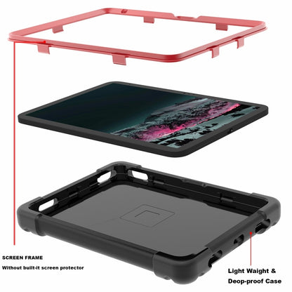 For iPad 2025 / 2022 EVA + PC Tablet Protective Case with 360 Rotating Bracket(Black+Red) - iPad 2025 / 2022 Cases by buy2fix | Online Shopping UK | buy2fix