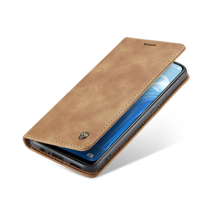 For OPPO Reno7 4G Indonesia/F21 Pro 4G/Reno8 4G CaseMe 013 Multifunctional Horizontal Flip Leather Phone Case(Brown) by CaseMe
