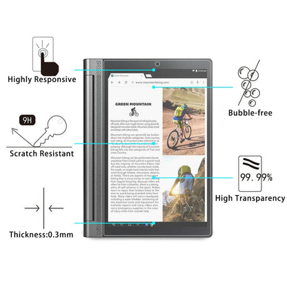 For Lenovo Yoga Tab3 Pro-X90Y 10.1 9H 0.3mm Explosion-proof Tempered Glass Film - Others by buy2fix | Online Shopping UK | buy2fix