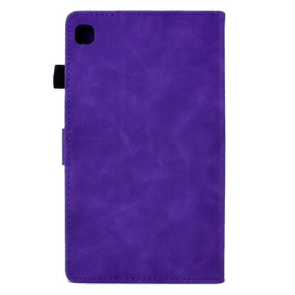 For Samsung Galaxy Tab S6 Lite P610 Tower Embossed Leather Smart Tablet Case(Purple) - Tab S6 Lite P610 / P615 by buy2fix | Online Shopping UK | buy2fix