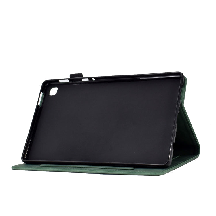 For Samsung Galaxy Tab S6 Lite P610 Tower Embossed Leather Smart Tablet Case(Green) - Tab S6 Lite P610 / P615 by buy2fix | Online Shopping UK | buy2fix