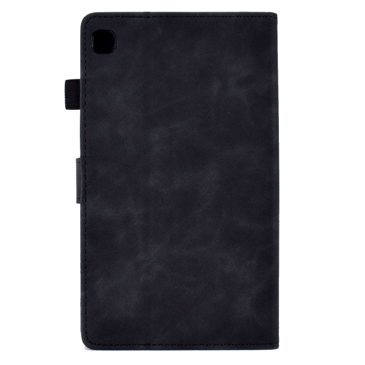 For Samsung Galaxy Tab S6 Lite P610 Tower Embossed Leather Smart Tablet Case(Black) - Tab S6 Lite P610 / P615 by buy2fix | Online Shopping UK | buy2fix