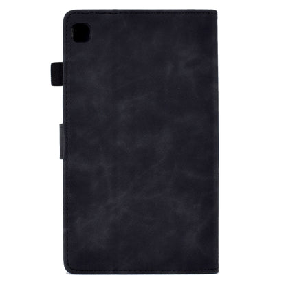 For Samsung Galaxy Tab S6 Lite P610 Tower Embossed Leather Smart Tablet Case(Black) - Tab S6 Lite P610 / P615 by buy2fix | Online Shopping UK | buy2fix